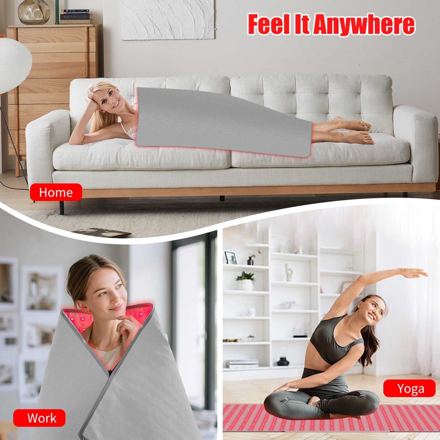 Red Light Therapy shawl and mat