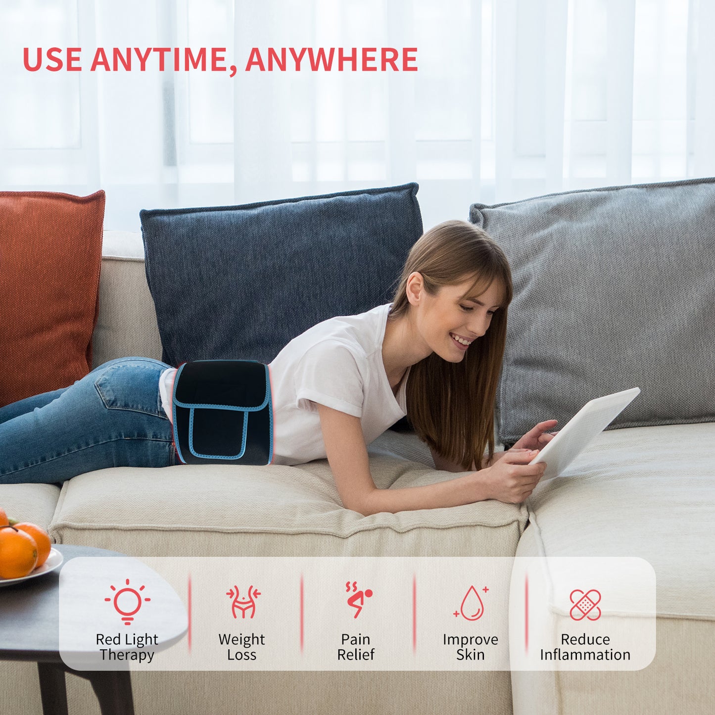 105 LED Red Light Therapy Belt for Waist Should, US Warehouse Stock