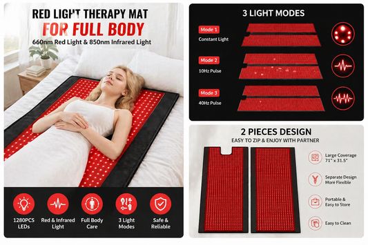 1.8m Full body Red Infrared Light Therapy Sleeping bag 2520 LEDs
