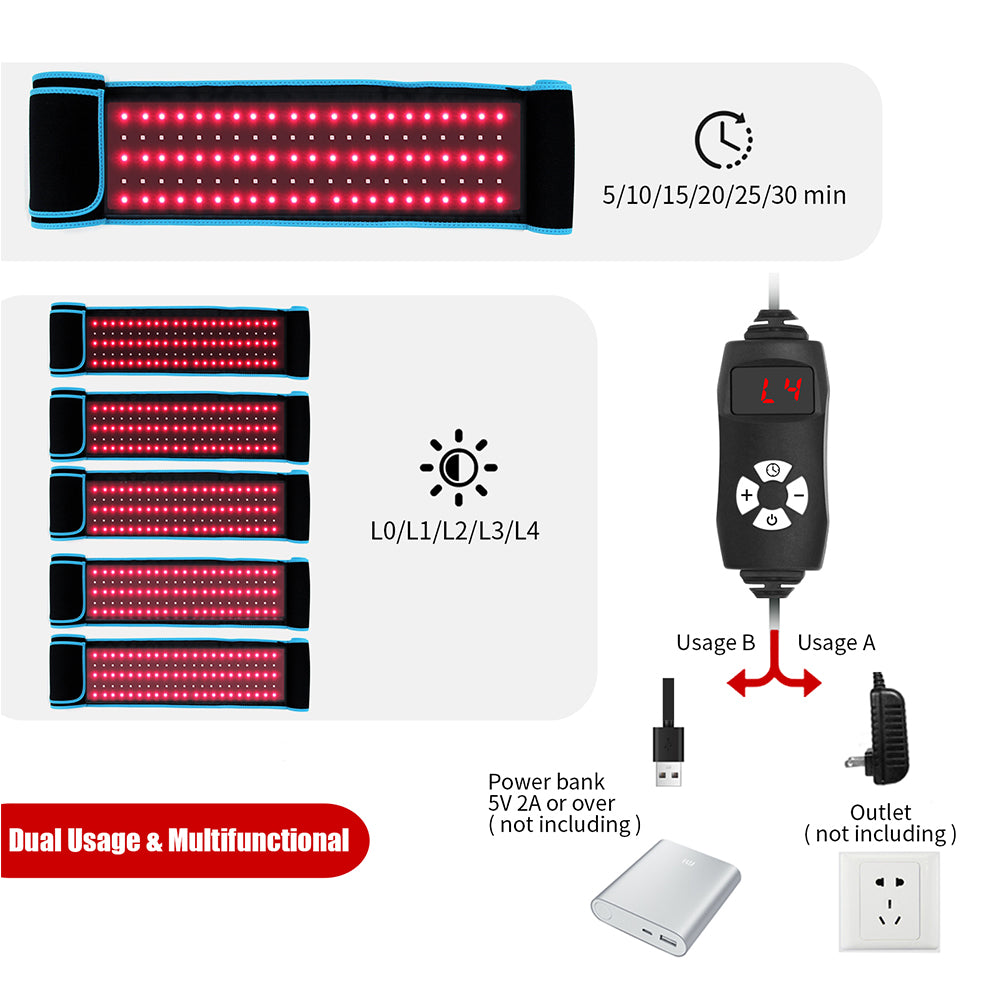 105 LED Red Light Therapy Belt for Waist Should, US Warehouse Stock