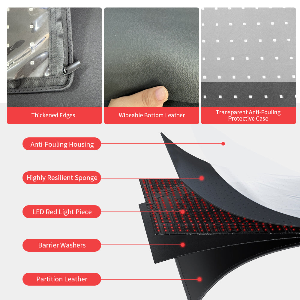 Full body Red Light Therapy Mat for Whole Body - 70.9 * 31.5 Inch 1280 LEDs