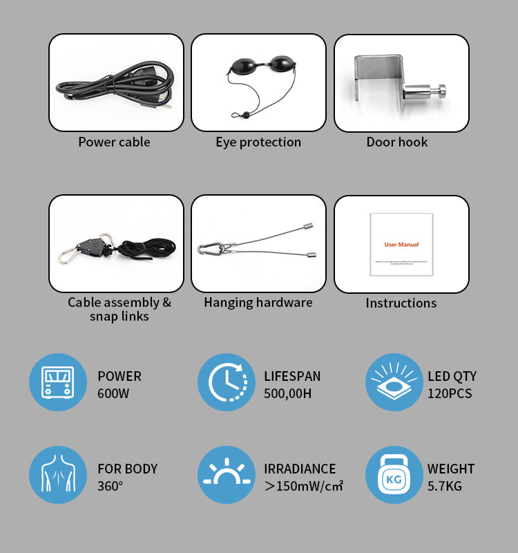 Infrared Red Light Therapy Panel 120 Leds