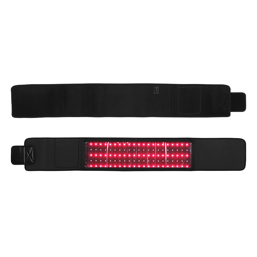 Red & Infrared Light Therapy Belt for Pain Relief Flexible Wearable Wrap Deep Therapy Pad with Timer for Back Shoulder Joints Muscle Pain Relief